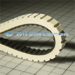 ALC Seamless Covered Belt With Cross Grooves
