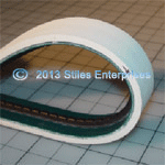 Bottle Unscrambler Belt Covered With Spliced Solid Rubber Cover