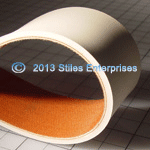 Seamless White Rubber Covered Flat Belt