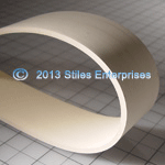 Seamless White Rubber Covered Flat Belt