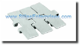 Steel Slat Top 881T Radius Chain