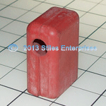 EL-02118: 569A483-H01 3/8 Red Rubber Stud Cover Slit With 21/32 Hole