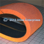 OF-10324-AFC Orange Sponge Label Belt