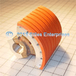 AG-11472-BIY Pick Up Plates Resurfaced with Red Silicone