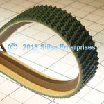 Green Rough Top Belt With V-Guide