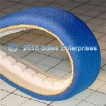 OC-11083  Unscrambler Belt With Notched V-Guide And Fabric Wrapped Sponge Cover