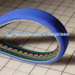 OC-12185  Unscrambler Belt With Notched V-Guide And Fabric Wrapped Sponge Cover