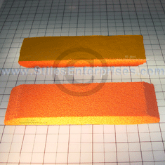 Orange Sponge Label machine Back-Up Pads With PSA
