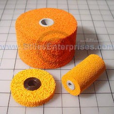 Orange Sponge Rollers With Cores
