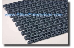 Straight 1.1" Pitch KVP® F51 (1/2" x 1" Flat Wire) Modular Belting