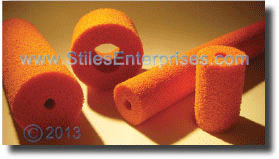 Orange Sponge Rubber Tubes For Pressure Rollers