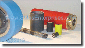 Solid Rubber Surfaced Rollers