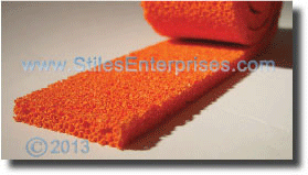 Orange Open Cell Sponge